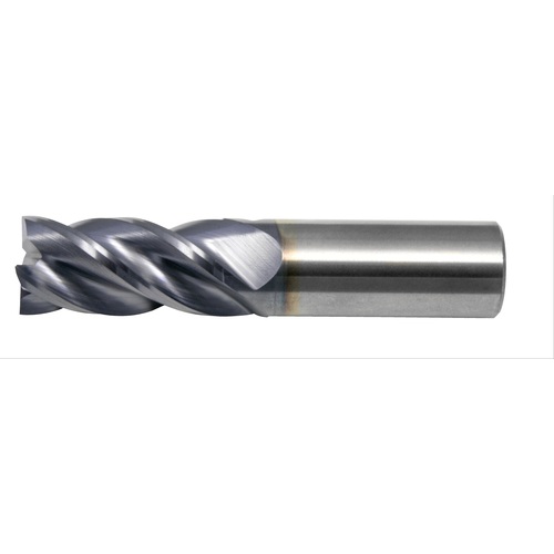 ‎1/4″ × 1/4″ × 1-1/8″ × 3″ RHS / RHC Solid Carbide 4-Flute Corner Radius End Mill - TiAlN