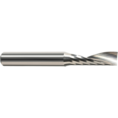 End Mills for Plastics - Single Flute - 0.0469″ (3/64″) Cutter Diameter × 0.2500″ (1/4″) Length of Cut Carbide Square Upcut End Mill for Plastic, 1 Flute